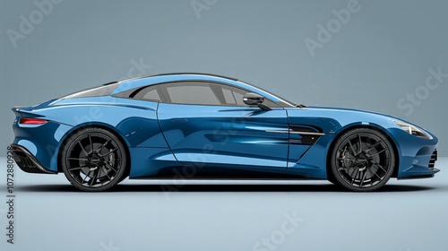 Sports car parked with sleek design luxury and speed.