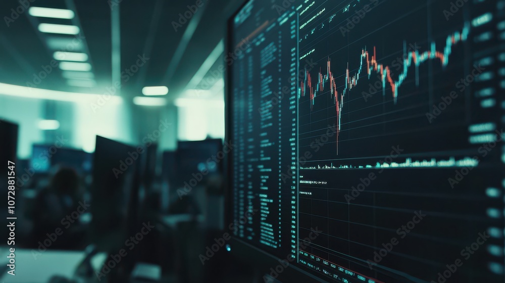 Finance Team Analyzing Charts in Bright Office Setting Finance Team Analyzing Charts in Bright Office Setting
