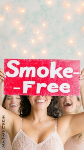 Joyful Celebration of the Great American Smokeout Empowering Positivity and Freedom in a Festive Outdoor Gathering photo