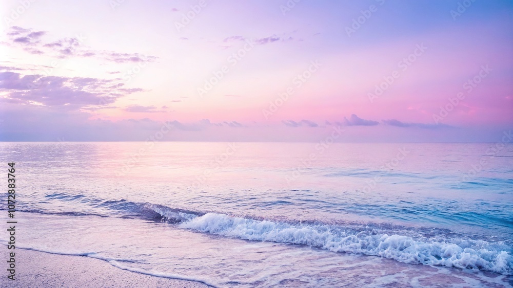 Obraz premium Soft focus gradient background with pastel tones of purple pink blue, subtle colors, bohemian aesthetic, dreamy atmosphere, art style