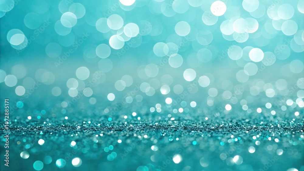 Teal and aqua shimmering bokeh background with turquoise sparkles, aqua turquoise, water-inspired Teal and aqua shimmering bokeh background with turquoise sparkles, aqua turquoise, water-inspired