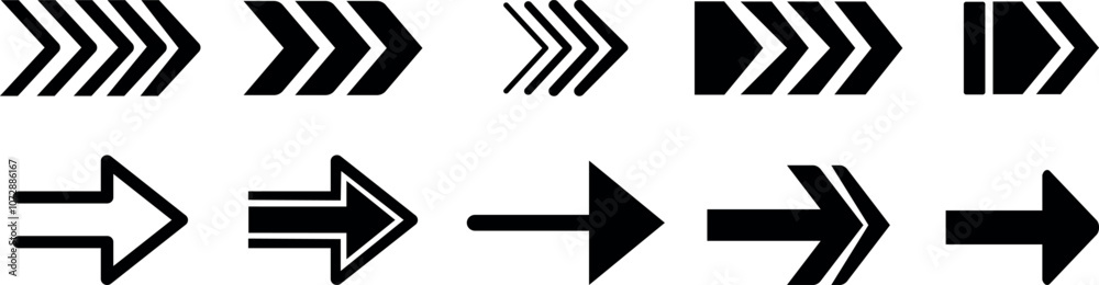 Arrows set. right arrow icons set. Set different black arrows or web design. Top. Trend. Arrow Icon. on white background. Arrows set. right arrow icons set. Set different black arrows or web design. Top. Trend. Arrow Icon. on white background.