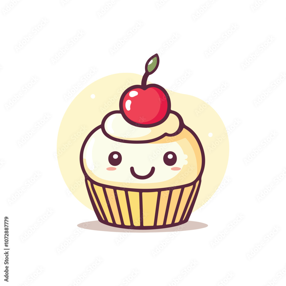 cupcake with cherry cupcake with cherry