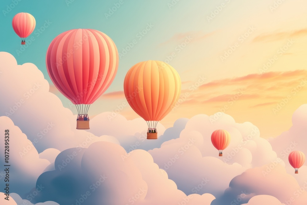 Fototapeta premium Balloon background