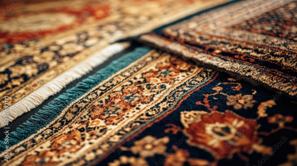 Detailed Textures of Traditional Area Rugs
