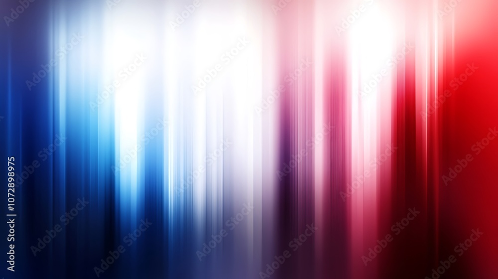 Red, white, and blue gradient background with abstract blurred lines Red, white, and blue gradient background with abstract blurred lines