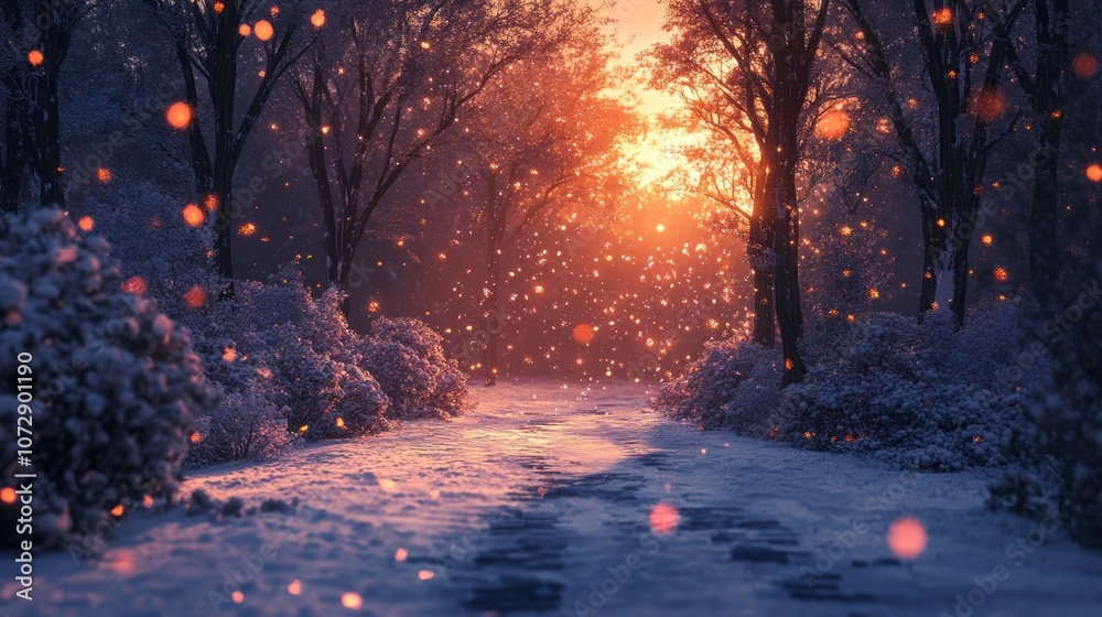 First Day of Winter, copy space
