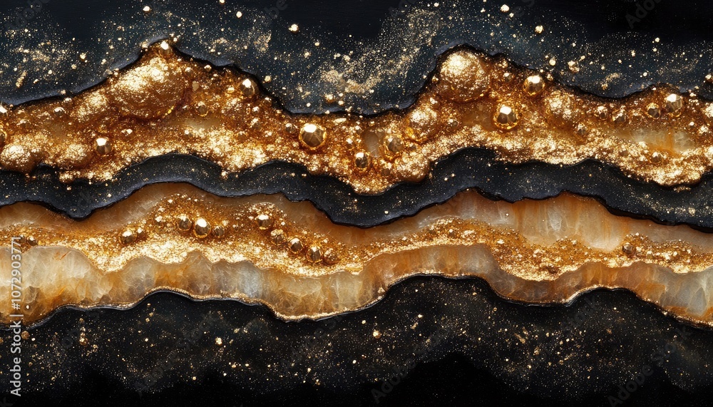 Black and gold abstract texture. Ideal for luxurious and elegant designs. Black and gold abstract texture. Ideal for luxurious and elegant designs.