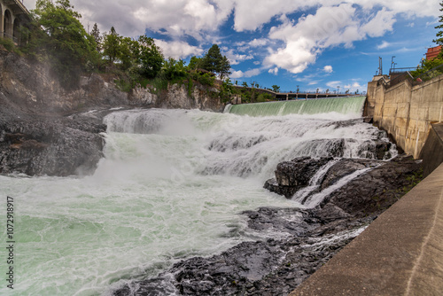 Spokane Falls at Riverfront Park Spokane Washington
