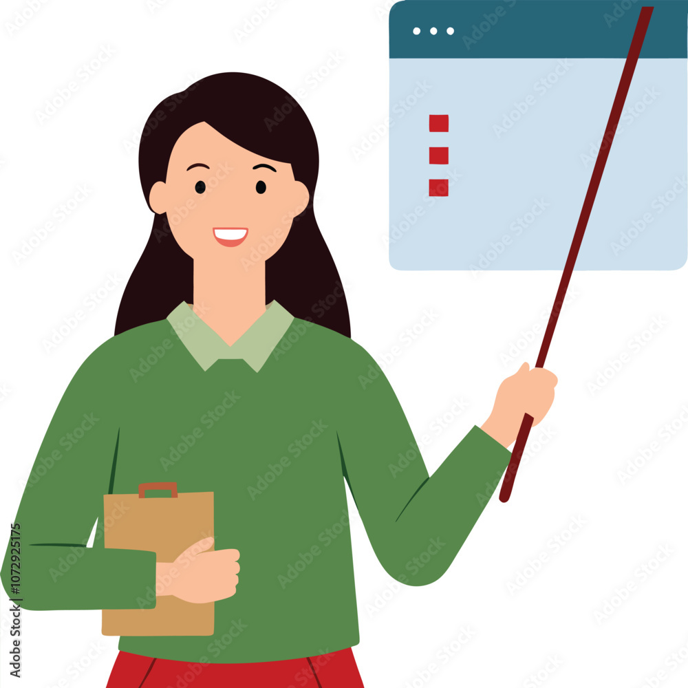 female astrologer is holding stick in hand.eps female astrologer is holding stick in hand.eps