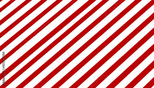 Red and white diagonal stripes Christmas candy cane pattern photo