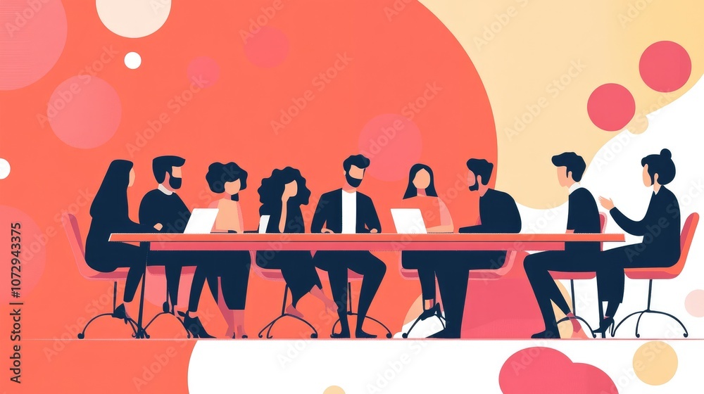 Diverse Group of Professionals Collaborating in Meeting Diverse Group of Professionals Collaborating in Meeting