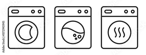 outline laundry icon