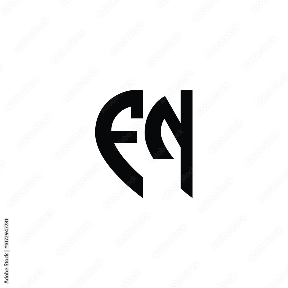 FN monogram logo design letter text name symbol monochrome logotype alphabet character simple logo FN monogram logo design letter text name symbol monochrome logotype alphabet character simple logo