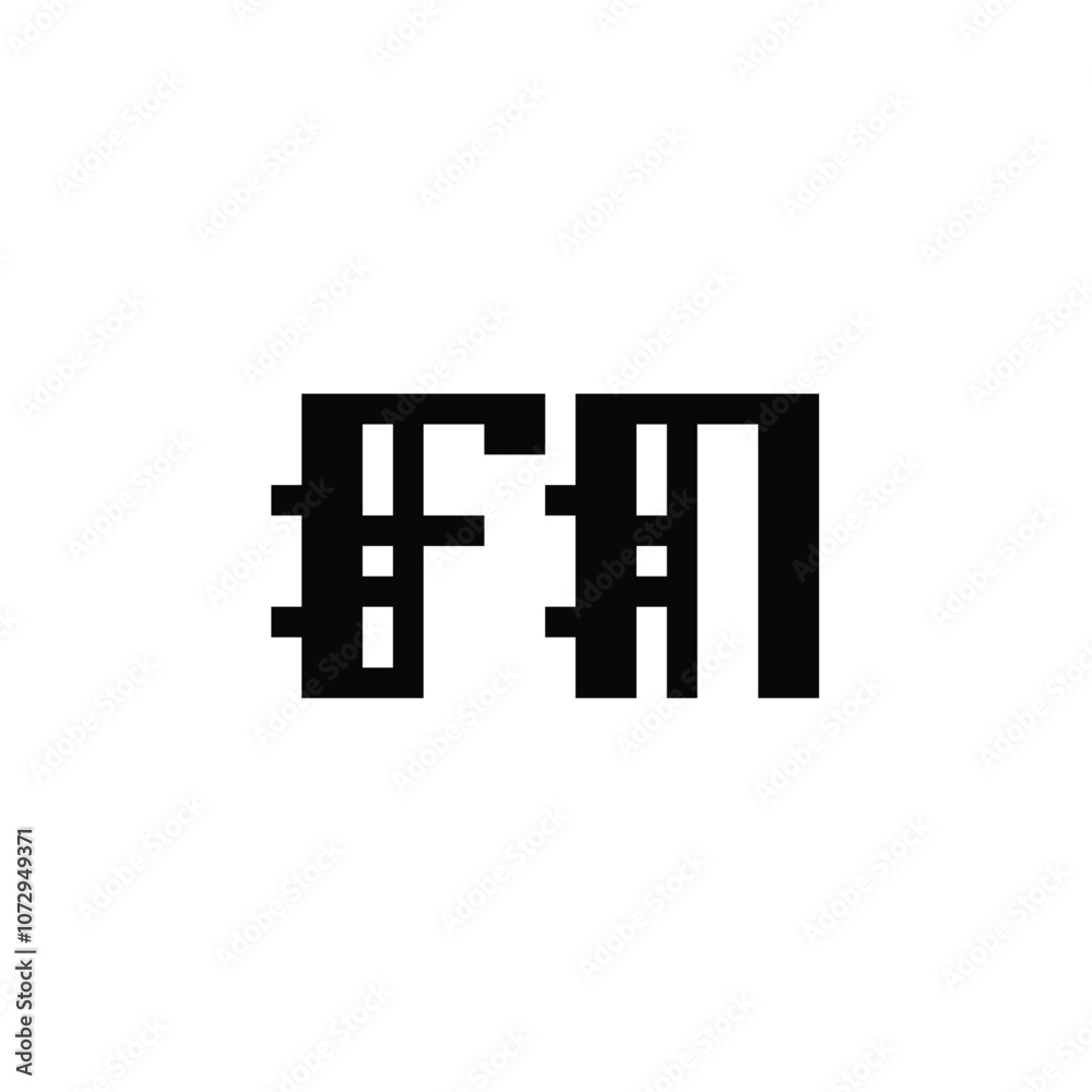 FN monogram logo design letter text name symbol monochrome logotype alphabet character simple logo FN monogram logo design letter text name symbol monochrome logotype alphabet character simple logo