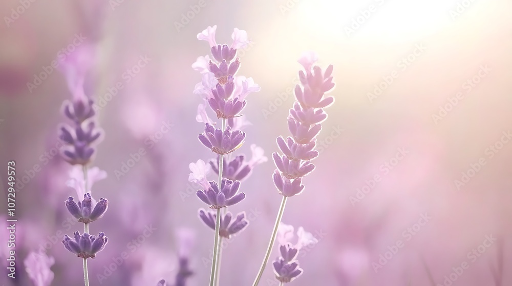 Soft Focus Lavender Blossoms in Sunlight Soft Focus Lavender Blossoms in Sunlight