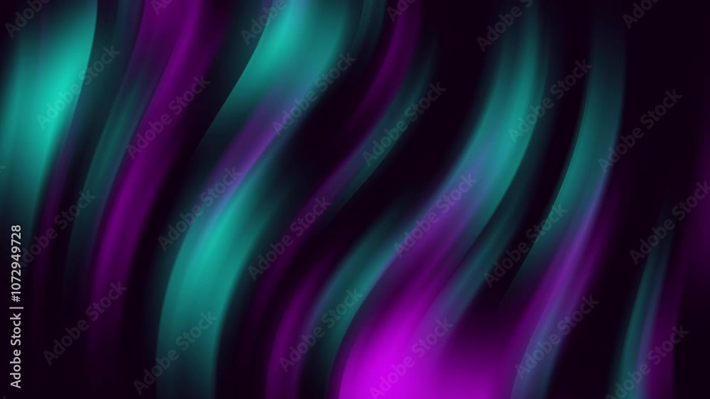 Animated Abstract Background Purple and Green Colors