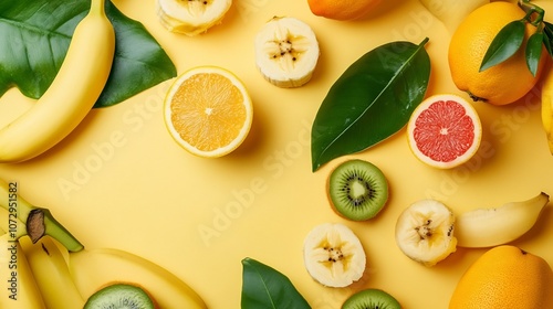 Vibrant Fruit Smoothie with...