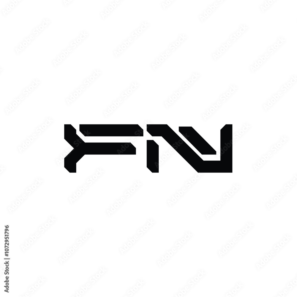 FN monogram logo design letter text name symbol monochrome logotype alphabet character simple logo FN monogram logo design letter text name symbol monochrome logotype alphabet character simple logo