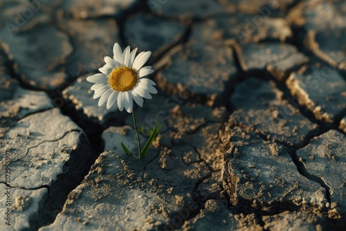 texture of dry cracked soil photo