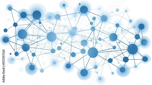 Futuristic Blueprint of Interconnected Nodes and Paths