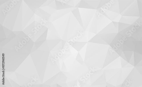 White Polygonal Mosaic Background, Low Poly Style, Vector illustration, Business Design Templates