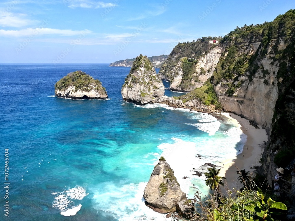 views of diamond beach in Bali Indonesia views of diamond beach in Bali Indonesia