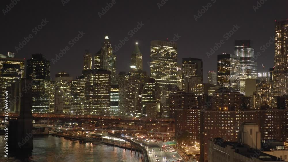 Towering City Buildings against the Darkened Sky Towering City Buildings against the Darkened Sky