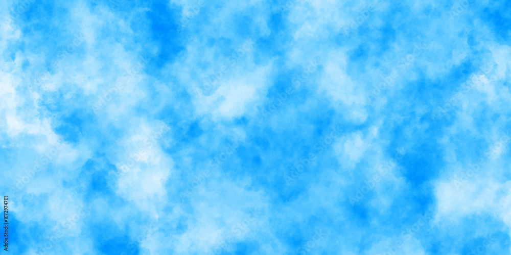 Abstract background with panorama of blue sky and white cloud nature design. horizon spring morning sky with clouds background. hand painted watercolor shades sky clouds. Abstract background with panorama of blue sky and white cloud nature design. horizon spring morning sky with clouds background. hand painted watercolor shades sky clouds.