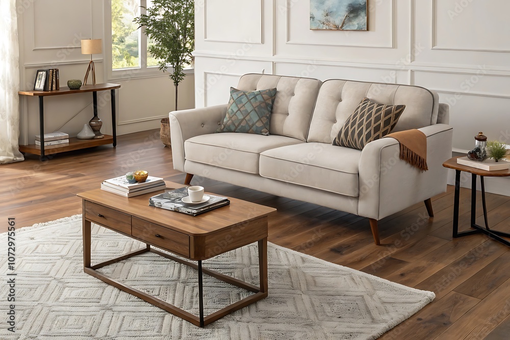 Fototapeta premium living room interior