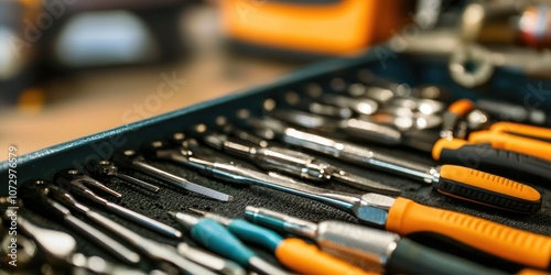 Close-up of appliance repair tools used for fixing various home appliances.