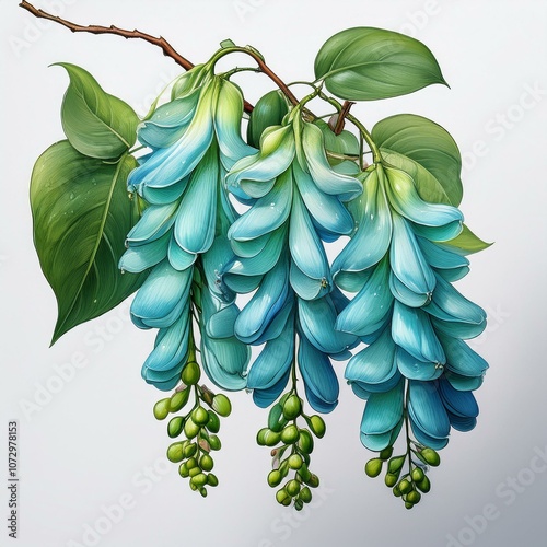 The jade vine Strongylodon macrobotrys