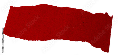 Wallpaper Mural Isolated torn orange pieces of paper with copy space on white background Torontodigital.ca