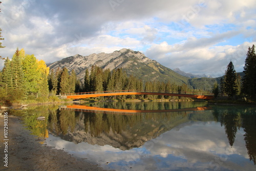 Bridge Over Bow River, Banff National Park, Alberta photo