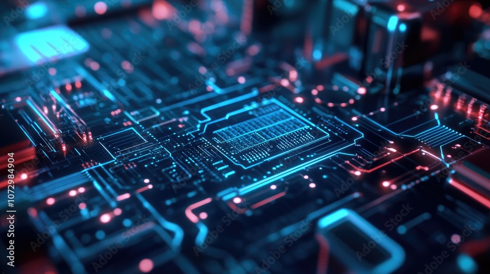 High-precision lab printer working on delicate circuitry