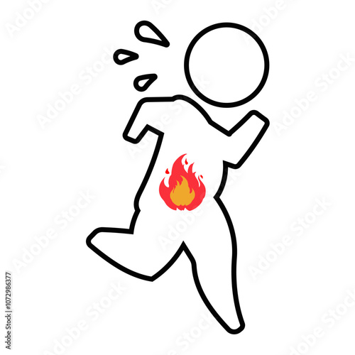 ピクト「ダイエットで走る人」