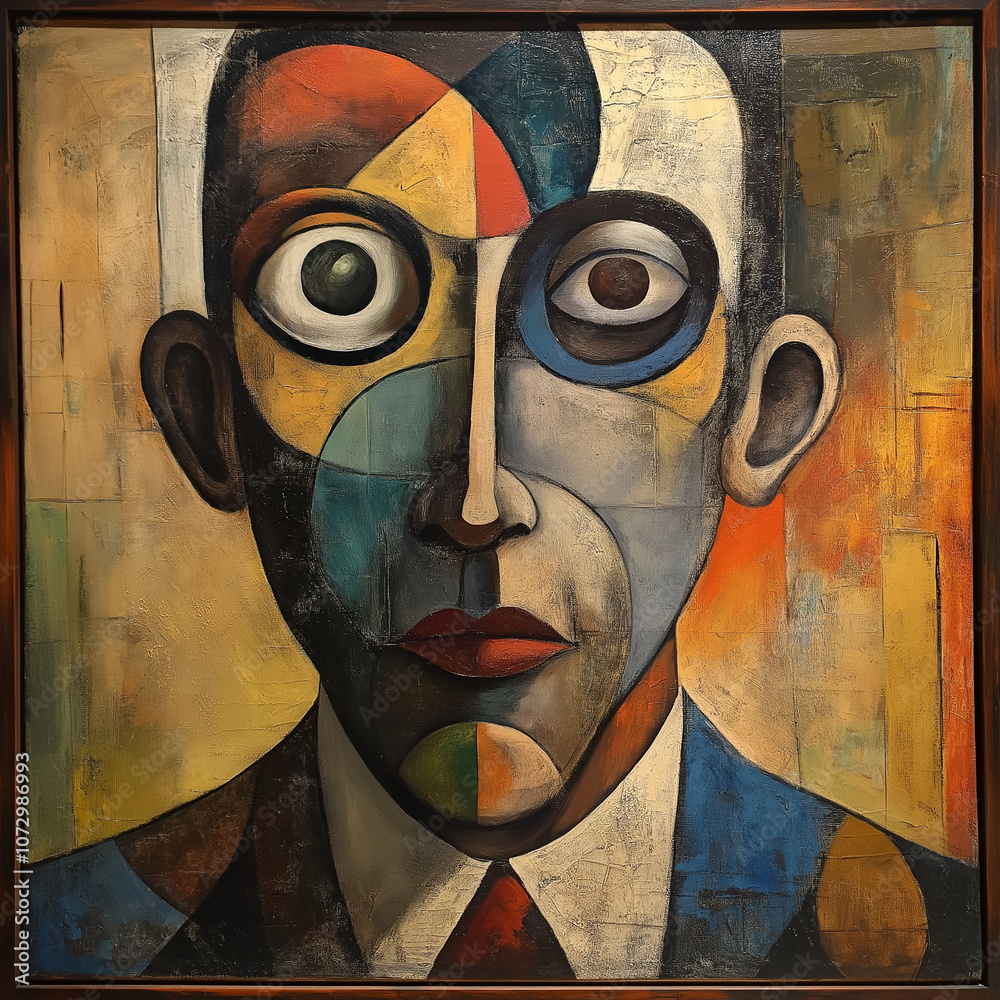 A colorful abstract painting. The painting is full of different shapes and colors, creating a dynamic and energetic composition. The color scheme and the shapes get viewer's attention, AI Generated A colorful abstract painting. The painting is full of different shapes and colors, creating a dynamic and energetic composition. The color scheme and the shapes get viewer's attention, AI Generated