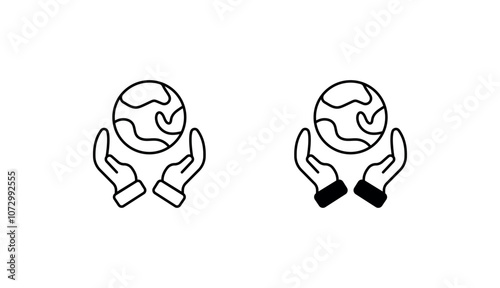 Civic Responsibility icon design with white background stock illustration