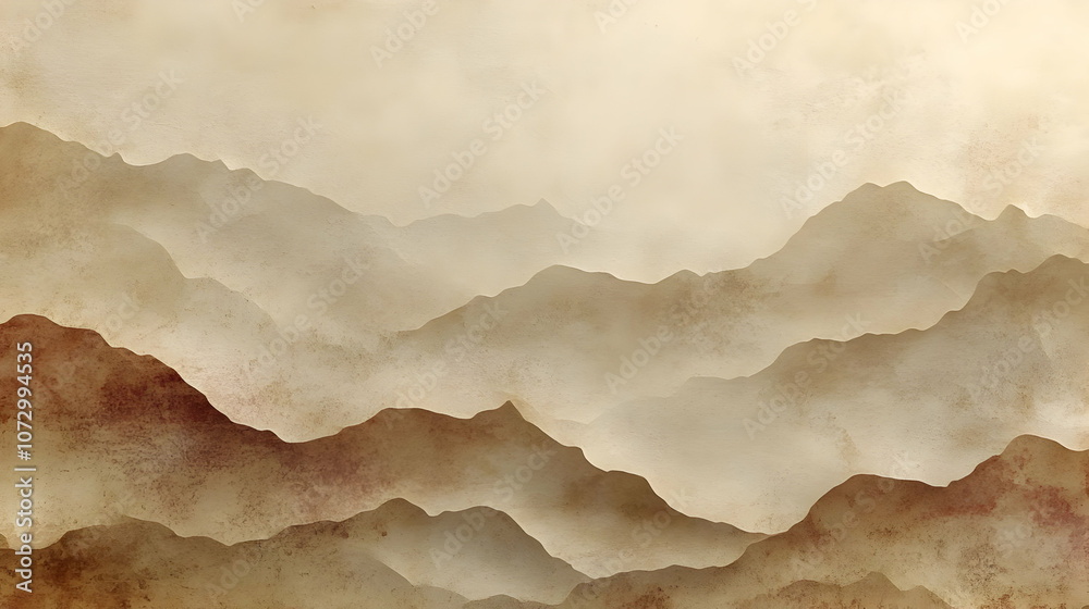 Abstract Watercolor Mountain Landscape Background Abstract Watercolor Mountain Landscape Background