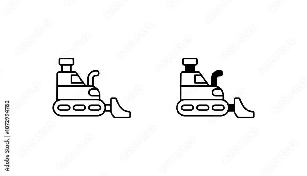 Chisel plow icon design with white background stock illustration Chisel plow icon design with white background stock illustration