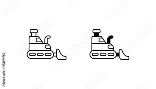 Chisel plow icon design with white background stock illustration