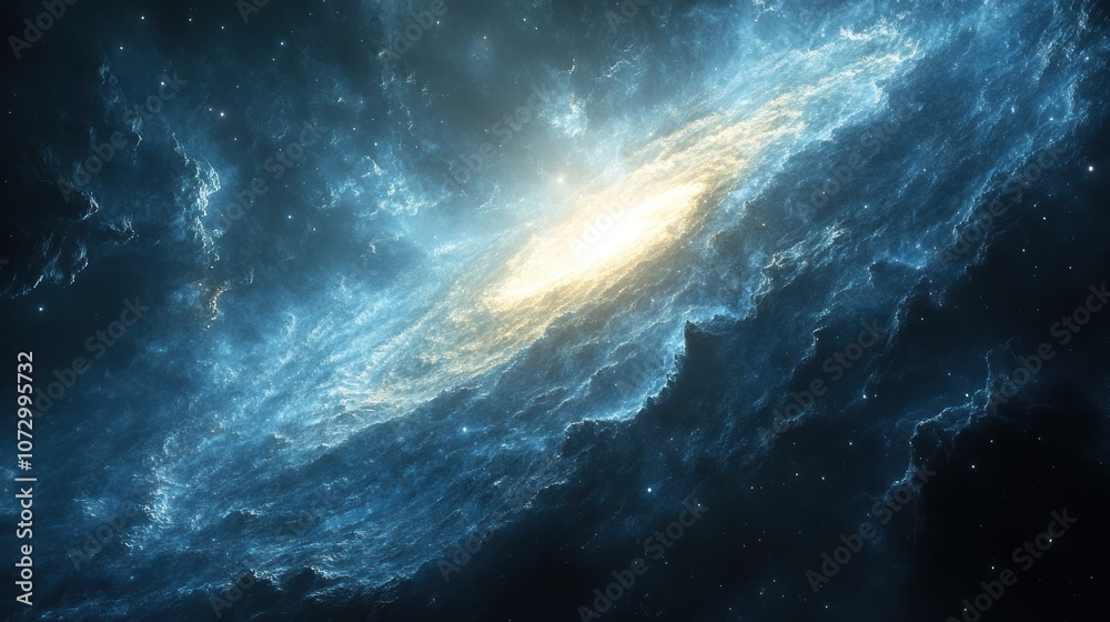 Fototapeta premium Cosmic Nebula with Stars