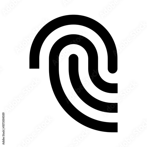 Fingerprint Line Icon