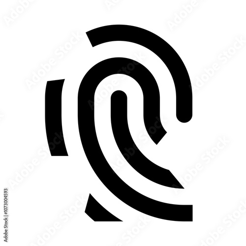 Fingerprint Line Icon