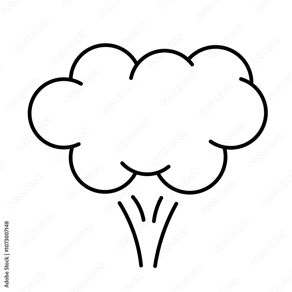 Steam icon. Linear symbol isolated on white background. Vector illustration Steam icon. Linear symbol isolated on white background. Vector illustration