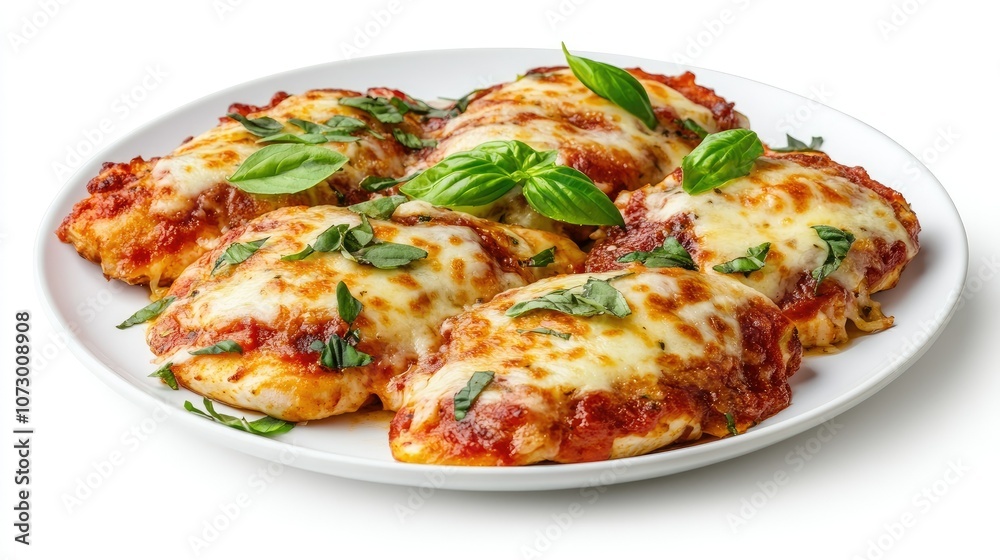 Delicious Baked Chicken with Cheese and Basil Delicious Baked Chicken with Cheese and Basil