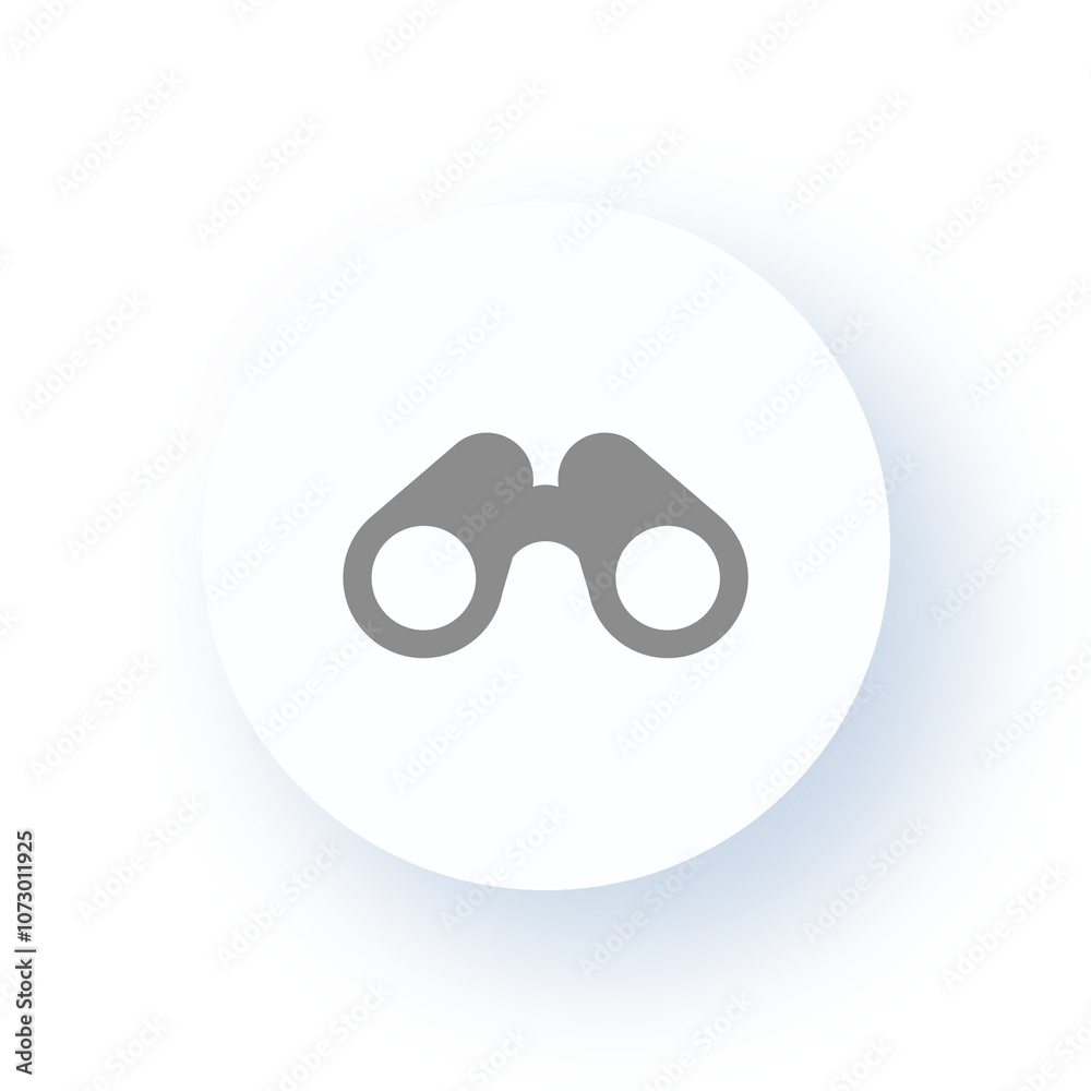 Neumorphism User interface Binoculars Exploration Icon UX UI Design Drop Shadow Neumorphism User interface Binoculars Exploration Icon UX UI Design Drop Shadow