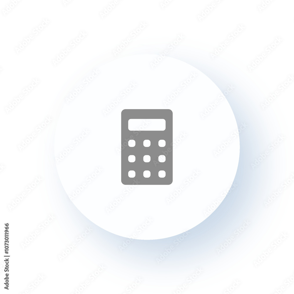 Neumorphism User interface Calculator Icon UX UI Design Drop Shadow Neumorphism User interface Calculator Icon UX UI Design Drop Shadow
