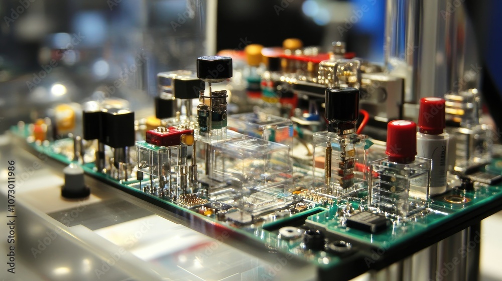 Lab equipment printing small, intricate electronic circuits