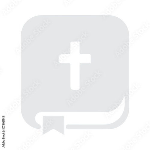 Holy bible white icon